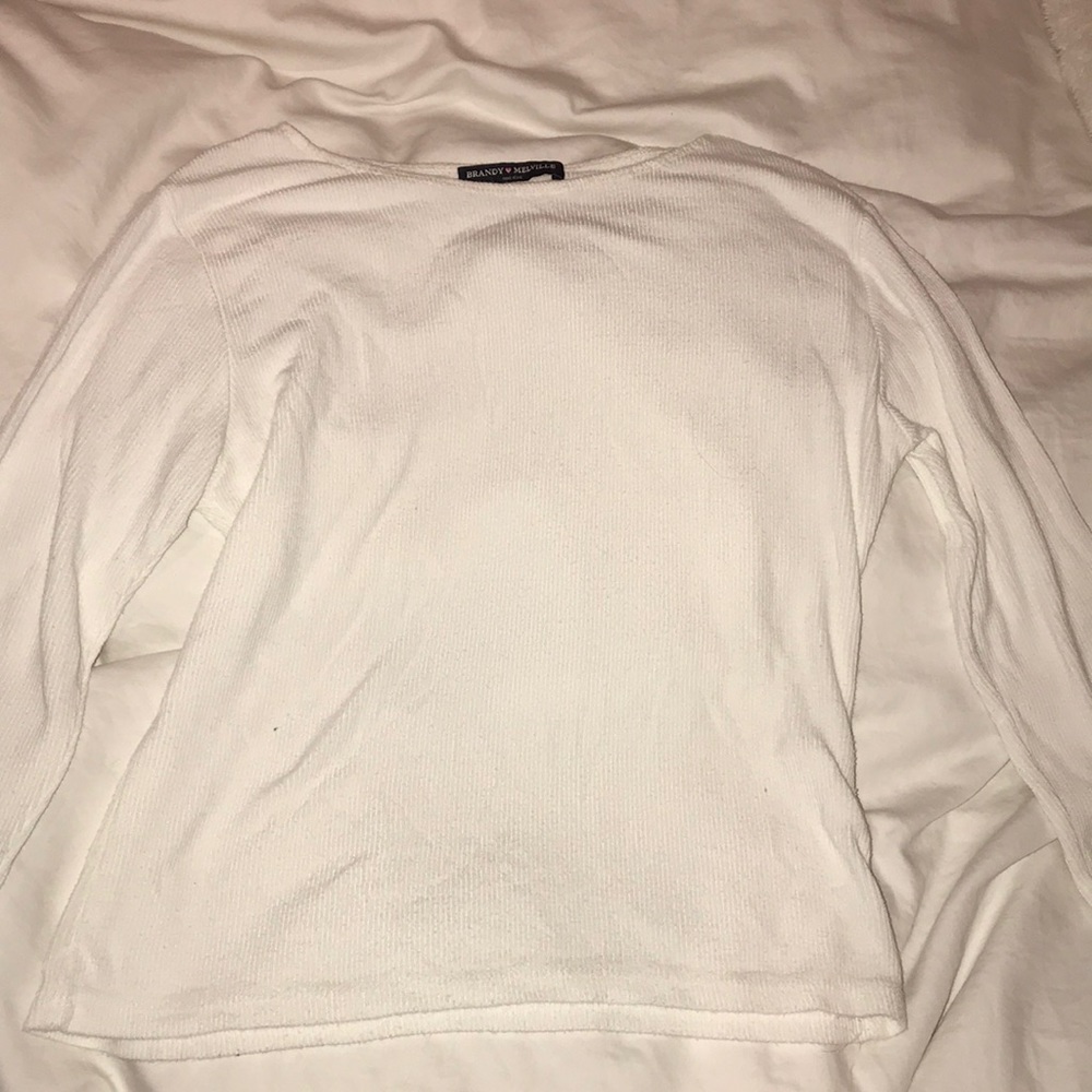 Brandy Melville White Longsleeve Shirt